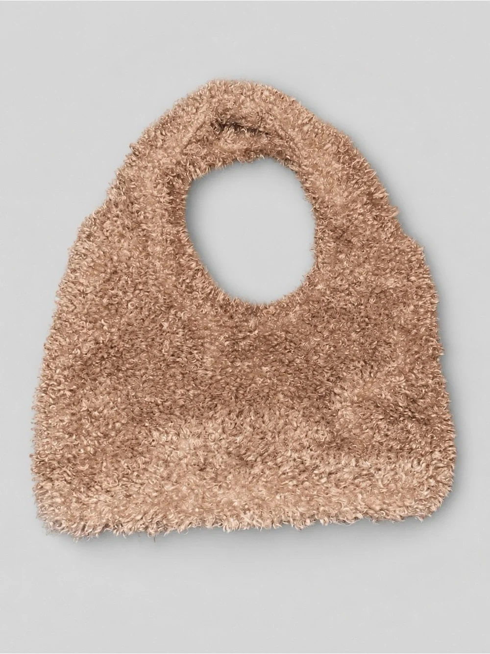 a new day Faux Shearling Tote Bag in Light Brown